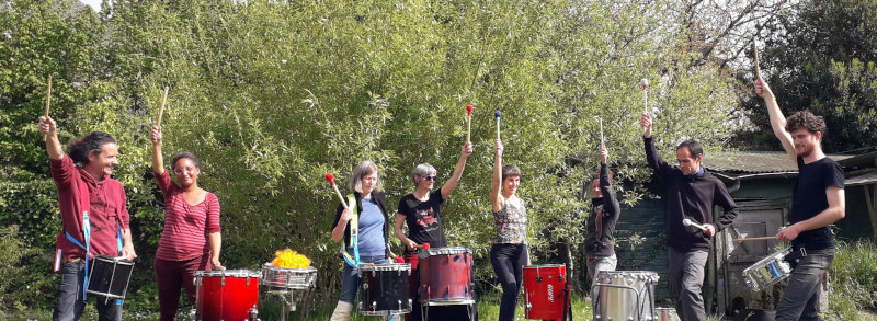 Répétition de l'ensemble de percussion